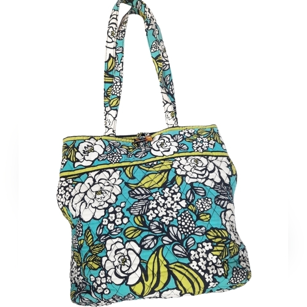 Vera Bradley Island Blooms Quilted‎ Tote Bag Shoulder Purse